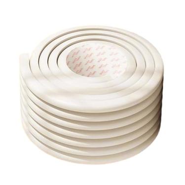 Imagem de FashionCha Protetores de Escada para Beliche, Capa de Beliche, Tira de Espuma, Almofada, Proteção de Canto Faça Você Mesmo para Escadas de Móveis, Bege, Tamanho real