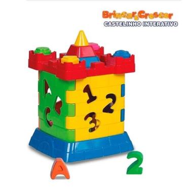 Imagem de Castelinho Interativo Didático Encaixar Brinquedo Educativo - Divplast