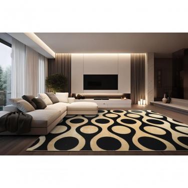 Imagem de Tapete Marbella Elite Cyclone Black Chopin 150x200 Cm