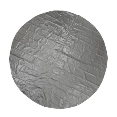 Imagem de GUARD SHIELD Lona redonda impermeável resistente prata/preta 20 pés capa exterior inflável piscina chão lona de pano para debaixo da piscina