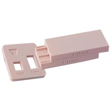 Imagem de predolo Mini formador de para vasos de flores, ferramenta de rolamento de 9 mm e 11 mm para criar pequenos vasos decorativos com marcas de medição e, Bege