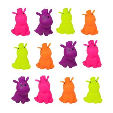 Imagem de Kit 12 Cavalinho de apertar luz piscante infantil anti stress lembranc