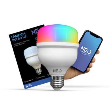 Imagem de Lampada Led Smart Wi-fi 2.4 GHz Bulbo Hp 20w 2700K/6500K RGB Colorido 