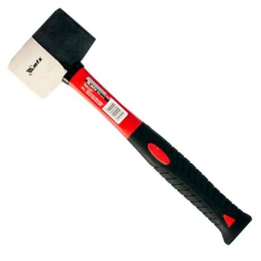 Imagem de Martelo De Borracha Preto E Branco Com Cabo De Fibra De Vidro 450g - 111719 - Mtx