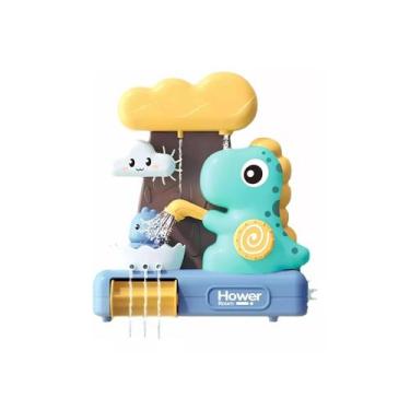 Imagem de Brinquedo de spray de água para bebê em forma de dinossauro na hora do