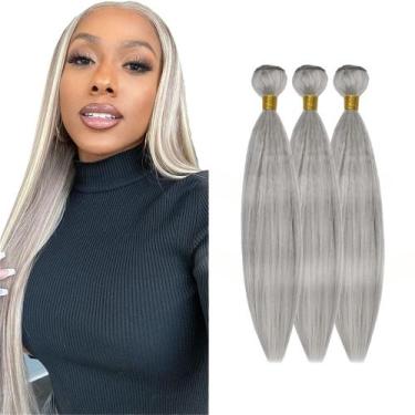 Imagem de Pacotes de cabelo HuxoWax PGrey/613 Brazilian Virgin Remy 300g