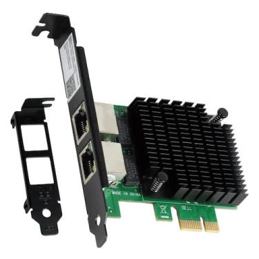 Imagem de Placa De Rede Gigabit Dual Port Rj45 Pci-E X1 Pcyes Lc1000-2P