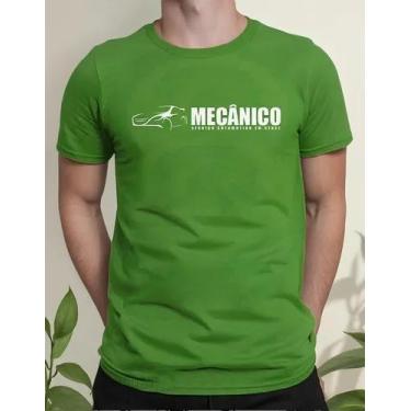 Imagem de Camiseta Camisa Adulto 100% Algodão Uniforme Profissional Mecânico Ofi