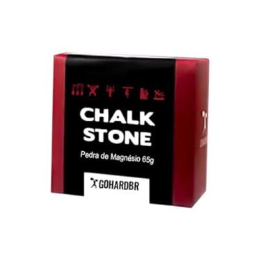 Imagem de Chalk Stone - 1 unidade em pedra de Carbonato de Magnésio (65g) - material antiescorregamento - Magnesio em pedra para escalada ginastica e levantamento de peso calistenia lpo cross fit
