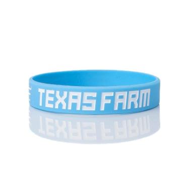 Imagem de PULSEIRA DE SILICONE TEXAS FARM - PL002 - AZUL BEBÊ-Unissex