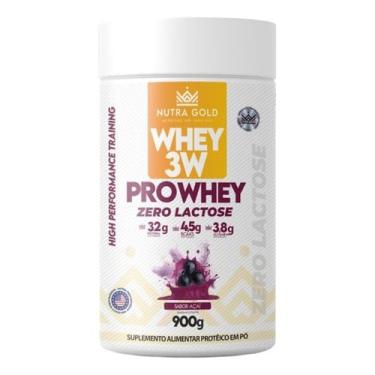 Imagem de Whey 3w Nutra Gold 900g Açai Zero Lactose + Gostoso