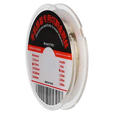 Imagem de Ejoyous Fio de Liga de Aço de 0,03 Mm, para Corte de Tela de Celular Corpo Macio de 100 M de Comprimento, Alta Precisão de Corte Com Material Durável, para Separador de Exibição