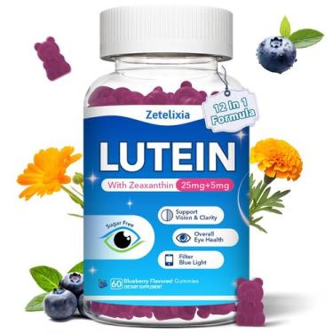 Imagem de Suplementos: gomas de luteína e zeaxantina Zetelixia 60 quilates
