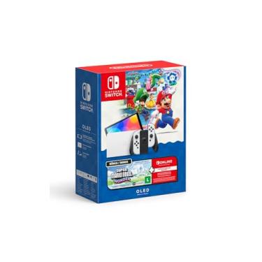 Imagem de Bundle Nintendo Switch OLED + Super Mario Bros. Wonder + 3 Meses de Assinatura Nintendo Switch Online