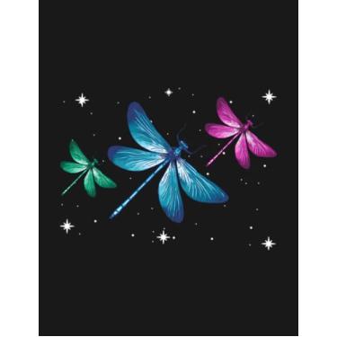 Imagem de Notebook: Dragonfly Inspirational Spiritual Dragonfly Wings: 100 Pages 8.5 x 11 inches| Gift and a Great One Amazing Journal