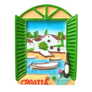 Imagem de Imã de geladeira 3D Croatia Window View Resin 5x7cm - yiweisai