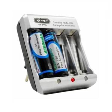 Imagem de Carregador de Pilhas +2 Pilhas Recarregaveis AA