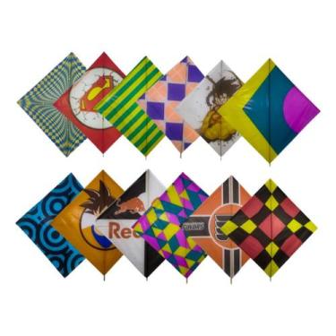 Imagem de Pacote Pipa Peixinho Raia 34x34cm C/ 30 Unidades - ARV