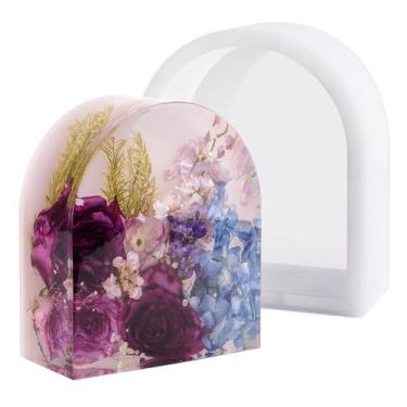 Imagem de Molde de resina de silicone, seco, 20x18x8 cm, arco profundo - wisedry
