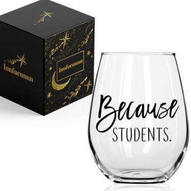 Imagem de Innfueunun Porque presentes de taça de vinho para professores, professores, irmãs, amigos, colegas, presentes para o dia do professor, formatura de fim de ano, presente de agradecimento ao professor