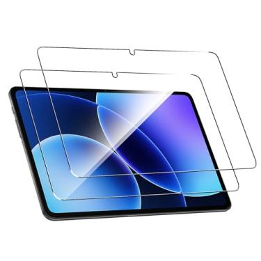 Imagem de Natbok Pacote com 2 protetores de tela compatíveis com Xiaomi Pad 8/8 Pro/Pad 7/7 Pro, película de vidro temperado 9H de cobertura total, resistente a arranhões, sem bolhas para protetor de tela