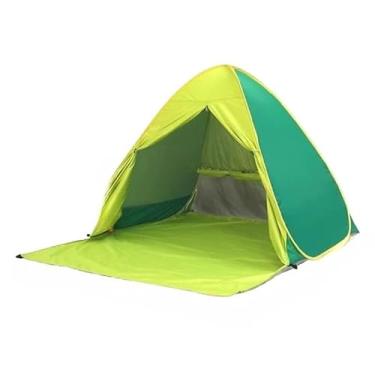 Imagem de Barraca Tenda Proteção Solar Praia Acampamento Uv Portátil(Verde com cortina de porta)
