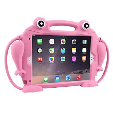 Imagem de CHIN FAI Capa infantil para iPad 10,2 polegadas 9ª/8ª/7ª geração 2021/2020/2019 [sapo estourando os olhos] capa com alça de silicone à prova de choque com suporte para iPad Air 3/iPad Pro de 10,5