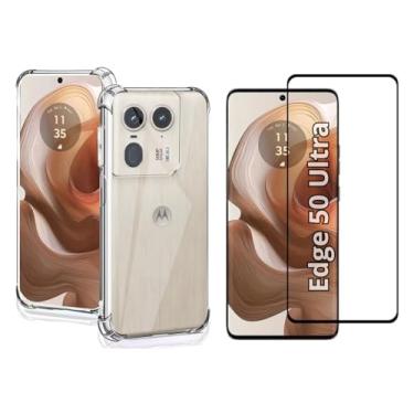 Imagem de Capa Capinha Case + Película de Cerâmica para Motorola Moto Edge 50 Ultra
