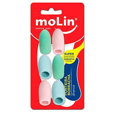 Imagem de BORRACHA PONTEIRA PASTEL MOLIN - COM 06 UNIDADES