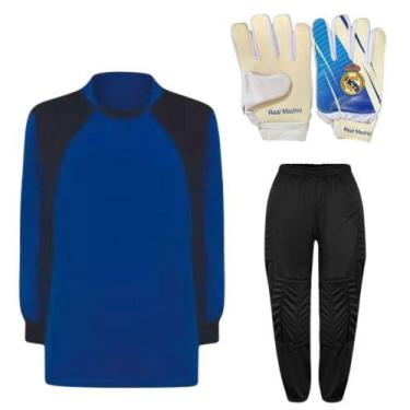 Imagem de Kit De Goleiro TRB + Luva De Goleiro Infantil Real Madrid DRB Goalkeep