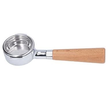 Imagem de Phefop Portafilter Sem Fundo, Alça de Aço Inoxidável, Equipamento de Extração Profissional para Máquinas de café Delonghi e Expobar (#14)