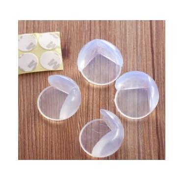 Imagem de Protetores de canto de silicone, 16 peças, protetores de borda redonda transparentes com adesivo forte para móveis e mesas, design de urso de segurança