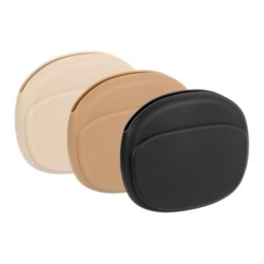 Imagem de HARFINGTON 3 capas para fones de ouvido, organizador de capa de fone de ouvido com fio, capa de silicone pequena para cabo USB, fones de ouvido, preto, bege, marrom