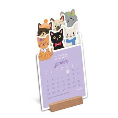 Imagem de Calendario 2026 Gatinho Fina Ideia
