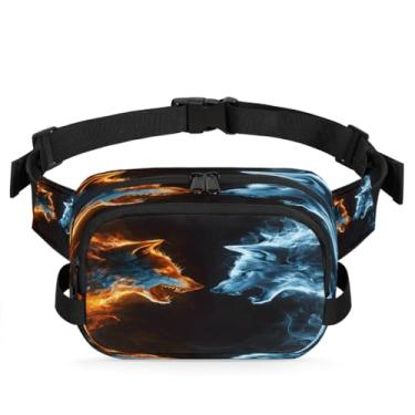 Imagem de Pochete de animais flamingo floresta para mulheres e homens com alça ajustável bolsa de cinto bolsa transversal bolsa de peito bolsa tiracolo bolsa tiracolo bolsa tiracolo, Cor 23