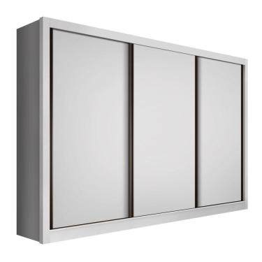 Imagem de Guarda Roupa Casal 3 Portas 6 Gavetas Nápoli Minastex Branco