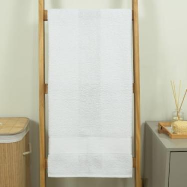 Imagem de Toalha de Banho Avulsa Urbane 1 Peça 1,45x75 cm Algodão 360g/m² – Atoalhado Felpudo com Alta Absorção e Toque Macio (Branco)