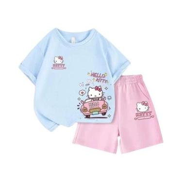Imagem de Conjunto De Roupas De Algodão Sanrio Hello Kitty Para Bebês Meninas De