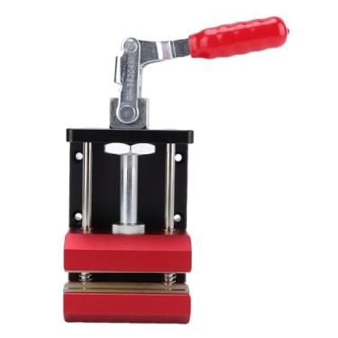 Imagem de Cryfokt Braçadeira de Torno de Clube de Liga de Alumínio Com Almofada de Borracha, Braçadeira de Mesa Portátil para Regripping de Clube, Conveniente para Jogadores de Golfe