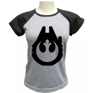 Imagem de Camiseta Rebel Legion Star Wars Feminina - alternativo basico, Cinza, 