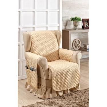 Imagem de Protetor De Sofá-poltrona Fátima 1 Lugar Liso Promoção - Girassol Conf