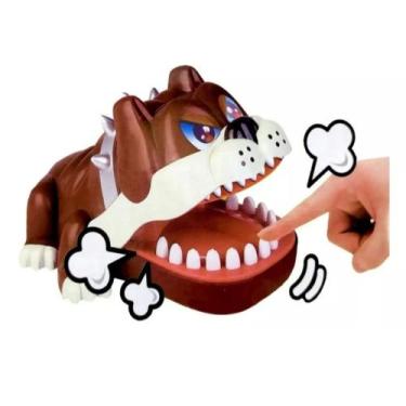 Imagem de Cachorro Morde Dedo Dog Aperta Dente Brinquedo Cão Dentista Dia Das Cr