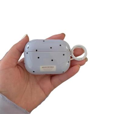 Imagem de AiDianFuYa Linda capa com estampa de bolinhas para AirPods Pro 3, TPU macio, antiarranhões, antiqueda, à prova de choque, capa protetora completa para mulheres e homens (para Airpods Pro 3)