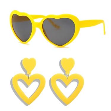 Imagem de Brincos de coração rosa, 2 peças, brincos pendentes de coração grande de acrílico, brincos de coração de amor para mulheres, presentes para meninas adolescentes, Metal, outro