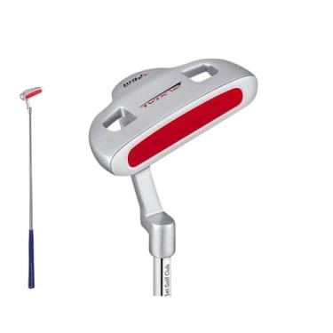 Imagem de Tacos de golfe infantis meninos e meninas iniciantes praticam golfes para destros com haste de golfe de linha de mira (idade 6-8, vermelho)