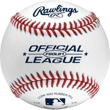 Imagem de Rawlings Bola de beisebol oficial da Flat Seam, 12 unidades