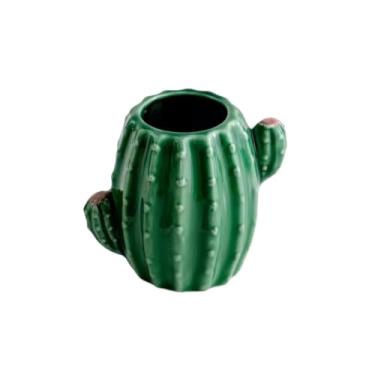 Imagem de Vaso de cerâmica para cacto, flores secas decorativas e flores hidropônicas, arranjos de flores criativos (D)