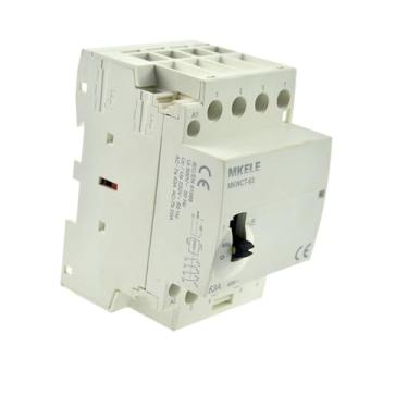 Imagem de NHJLFKSA Contator AC 63A 3P Trilho DIN Operado Manualmente Contador Doméstico 3NO ou 3NC (24V 3NC)