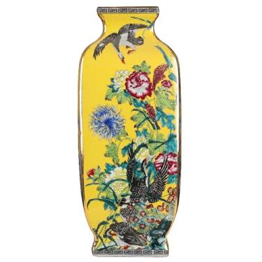 Imagem de Vaso de cerâmica ornamentos de porcelana vaso chinês clássico sala de estar armário de vinho decorações vasos de flores