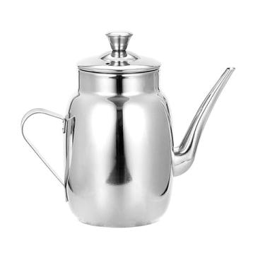 Imagem de Aqur2020 Lata de óleo de Aço Inoxidável, Dispensador de Condimentos à Prova de Vazamento para Cozinha, Pote de óleo Portátil para Vinagre de Molho de Soja, Piquenique Compacto de (420ml)